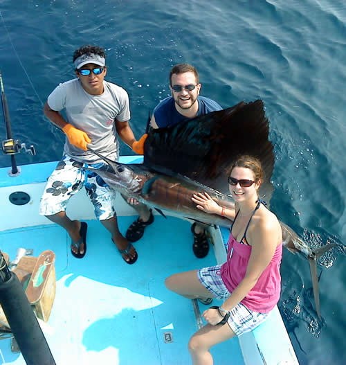Inshore Fishing Charters for Sailfish. Papagayo Gulf, Costa Rica