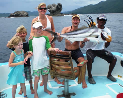 Roosterfishing Charters our of the Four Seasons Resort in the Gulf of Papagayo