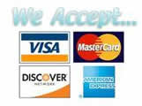 We accept credits cards, and Western Union and PayPal